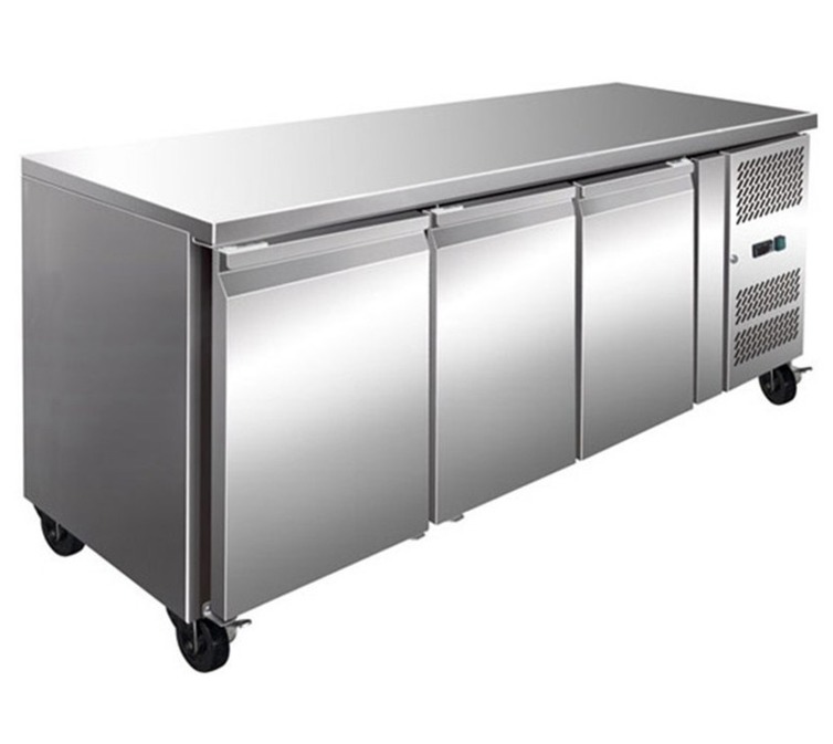 GN3100TN - Counter Chiller - 3 Doors GN 1/1 - Integral Condenser