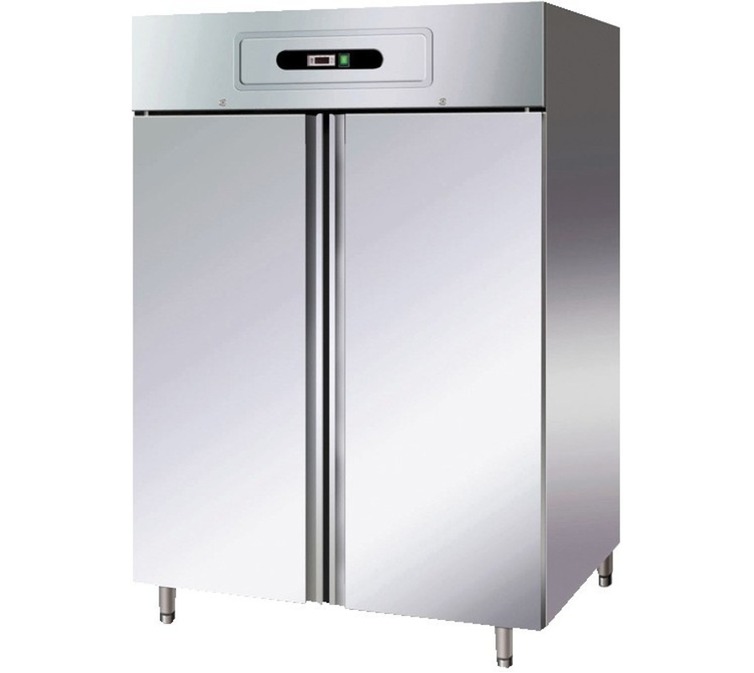 GN1410TN Upright Double Door Chiller GN 2/1 - Stainless Steel - Integral Condenser