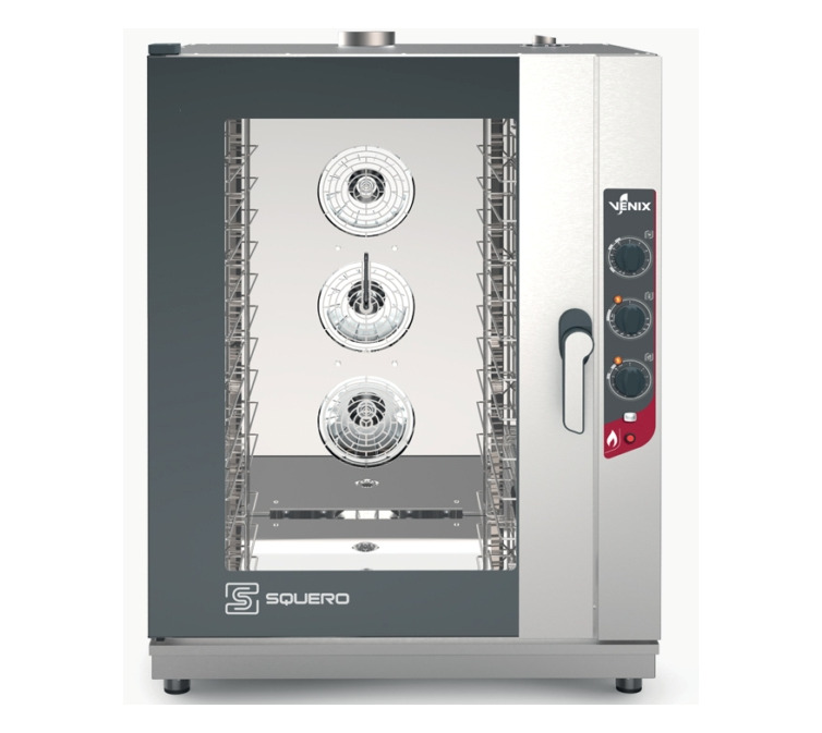 SQ10AMVN0 GAS Manual Combi Steam Oven - 10 600x400 / GN 1/1