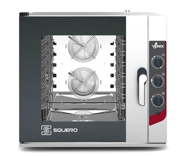 SQ06MV SQUERO Electric Manual Bakery Combi Steam Oven - 6 600x400 / GN1/1